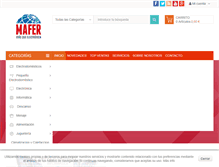 Tablet Screenshot of mafertronic.com